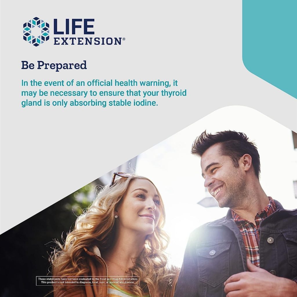 USA Supplements | Life Extension, Potassium Iodide ( Thyroid Protection During Radiation Exposure )