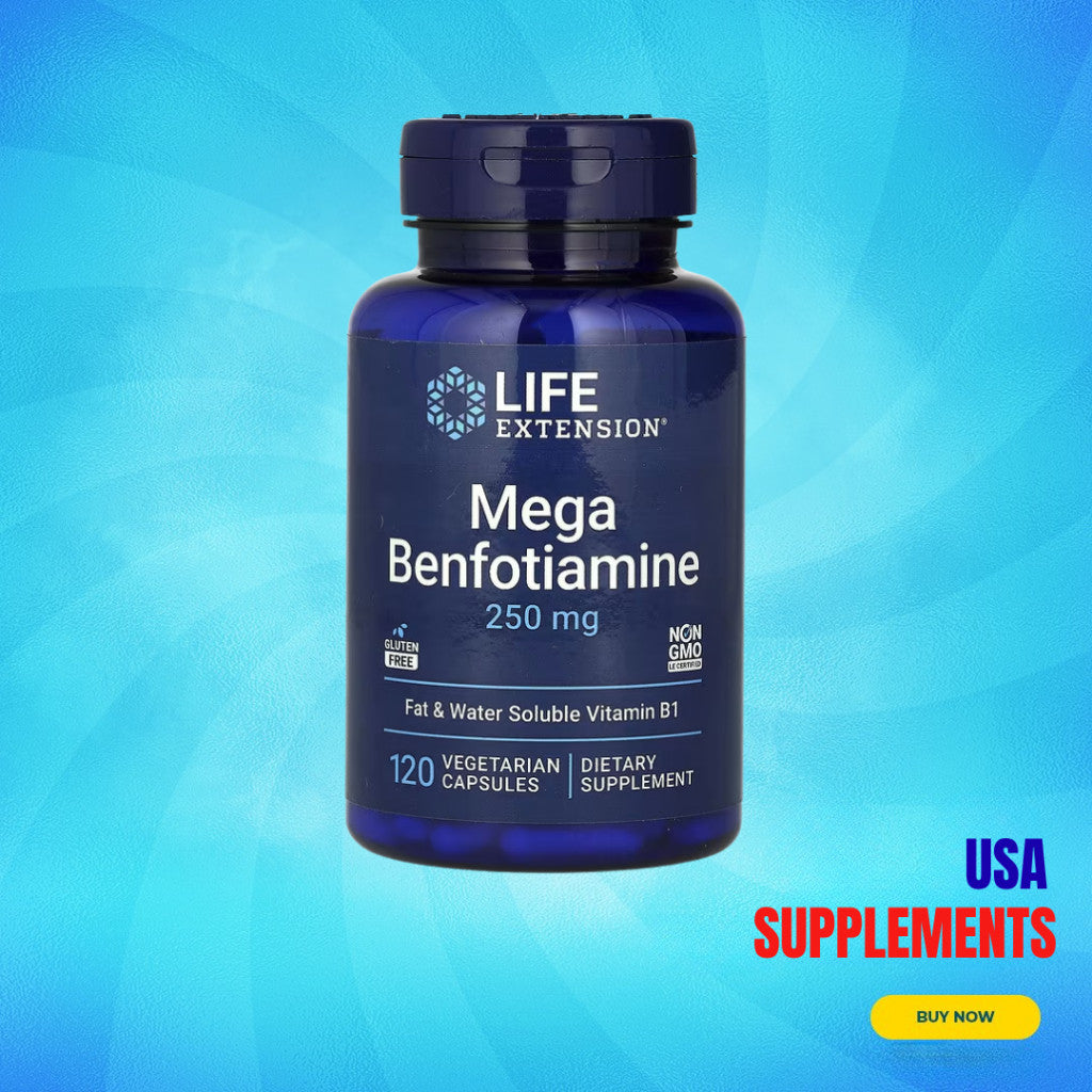 USA Supplements | Life Extension, Mega Benfotiamine ( Nerve Health Support )