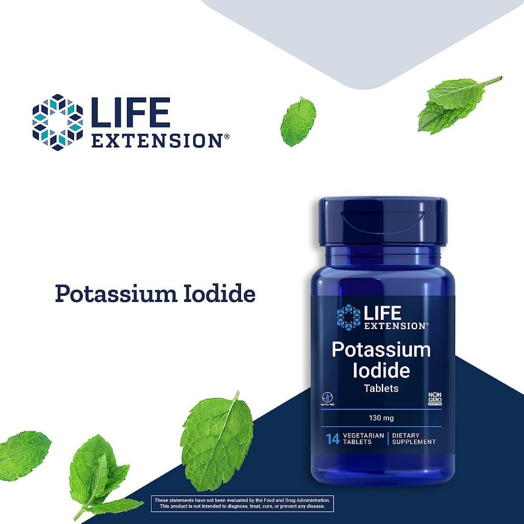USA Supplements | Life Extension, Potassium Iodide ( Thyroid Protection During Radiation Exposure )