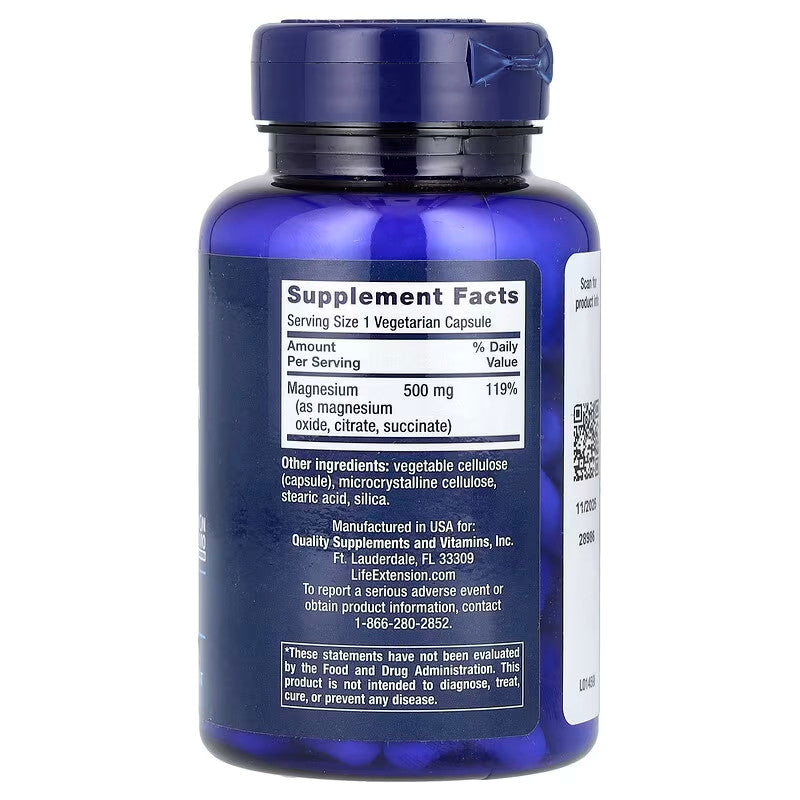 USA Supplements | Life Extension, Magnesium Caps ( Cardiovascular Health )