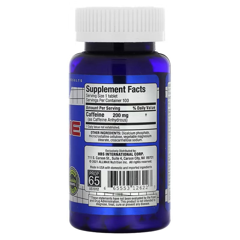 USA Supplements | ALLMAX, Essentials, Caffeine ( Restore Mental Alertness )