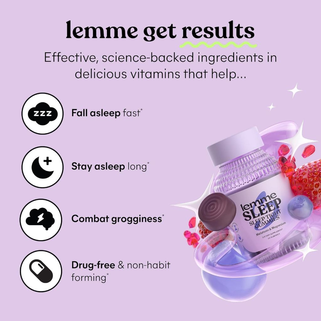 USA Supplements | Lemme, Sleep Tight Gummies ( Supports Falling Asleep )