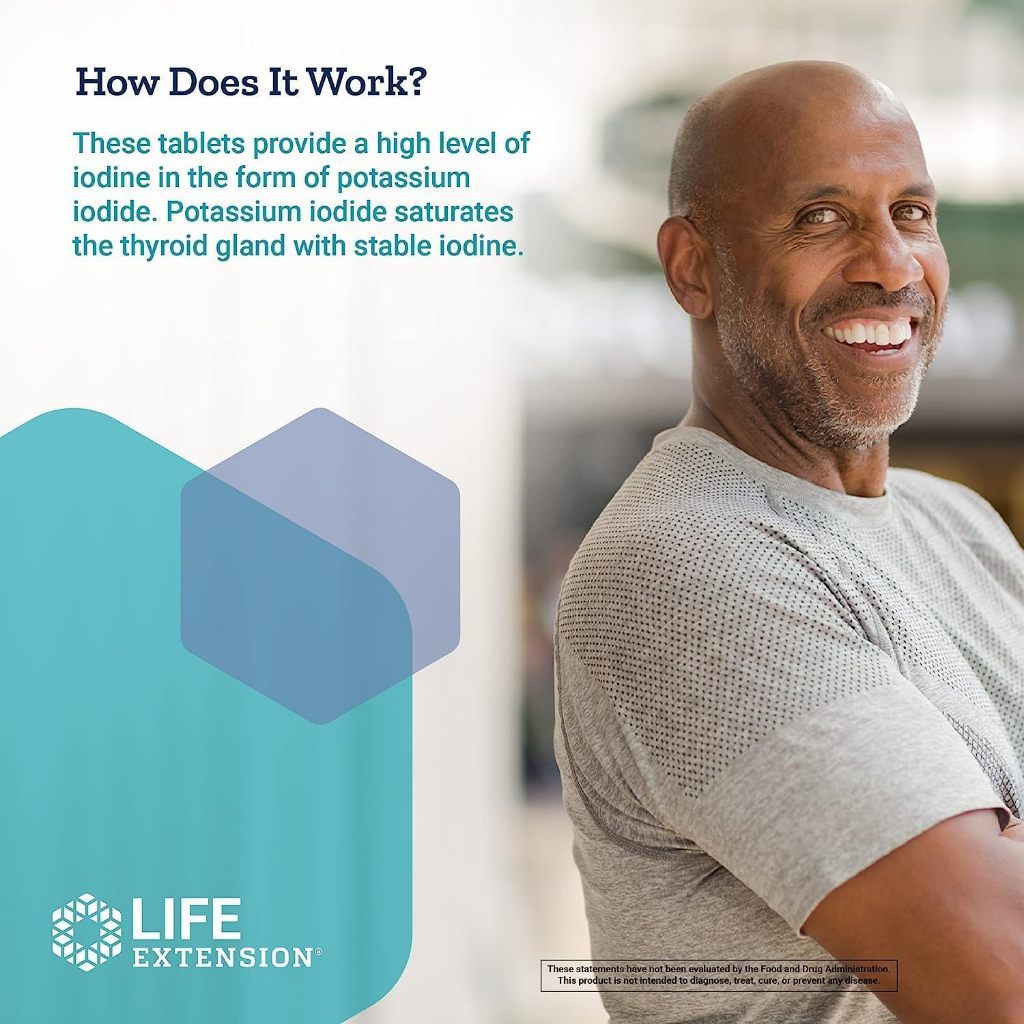USA Supplements | Life Extension, Potassium Iodide ( Thyroid Protection During Radiation Exposure )