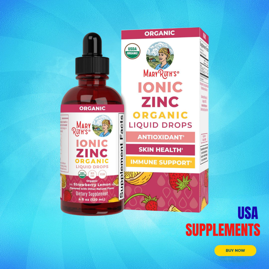 USA Supplements | MaryRuth's, Organic Ionic Zinc Liquid Drops ( Immune Support )