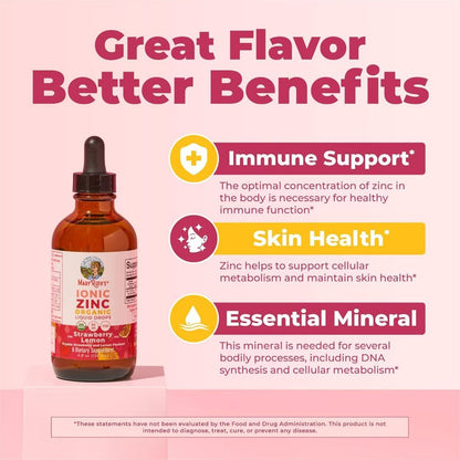 USA Supplements | MaryRuth's, Organic Ionic Zinc Liquid Drops ( Immune Support )