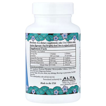 USA Supplements | Alta Health, Magnesium Chloride ( Supports Muscle Function )