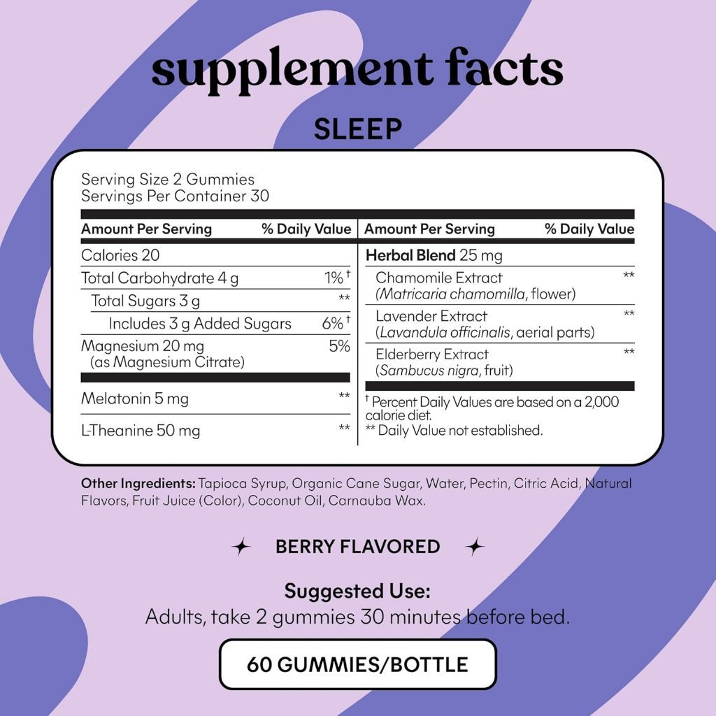 USA Supplements | Lemme, Sleep Tight Gummies ( Supports Falling Asleep )