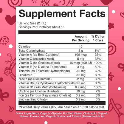 USA Supplements | MaryRuth's, Cocomelon, Toddler Multivitamin ( Supports Immune )