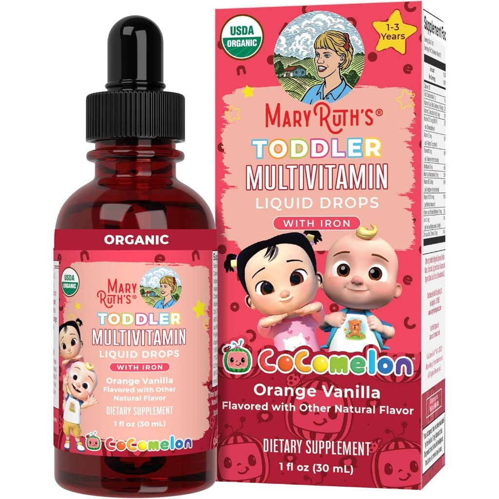 USA Supplements | MaryRuth's, Cocomelon, Toddler Multivitamin ( Supports Immune )