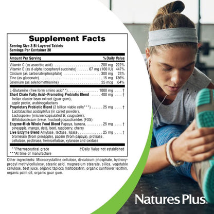 LowCostPh | NaturesPlus, Total Digestive Wellness, GI Natural, 90 Bi-Layered Tablets