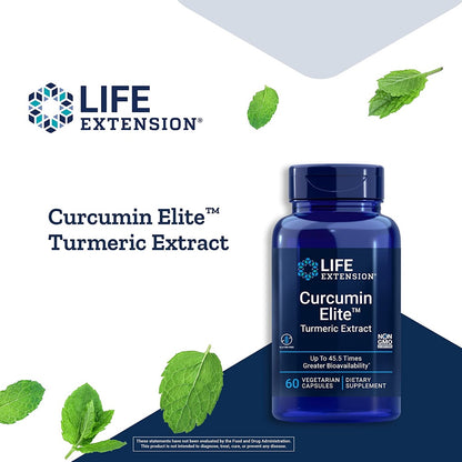 LowCostPH | Life Extension, Curcumin Elite, Turmeric Extract,| Super Bio-Curcumin, 60 Veg Caps