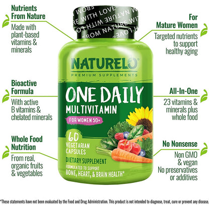 USA Onhand | Naturelo One Daily Multivitamin for Men & Women ( Support Energy & Immune Health )