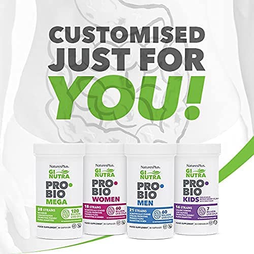 USA Onhand | Natures Plus GI Natural Probiotic Mega 35 strain Men 21Strain Women Dietary Supplements