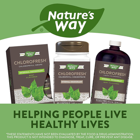 USA Onhand | Nature's Way, Chlorofresh, Liquid Chlorophyll, Mint, Concentrate Drops Oral Health.