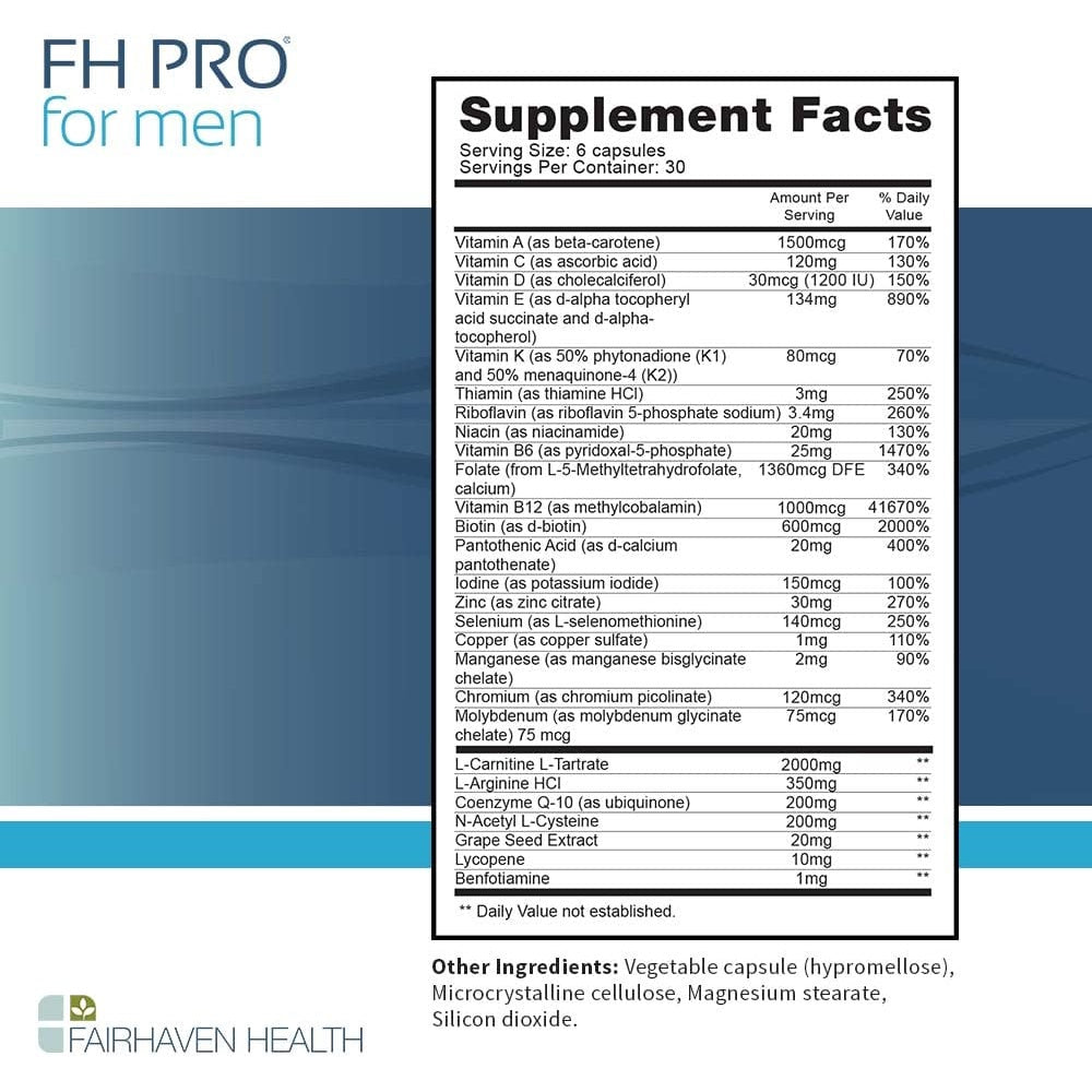LowCostPh | Authentic FH Pro for Men & Women 180 Capsules, Fertility Support for Men & Women