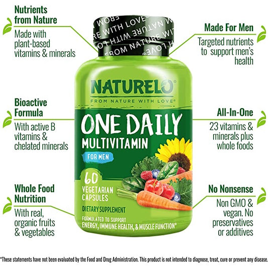 USA Onhand | Naturelo One Daily Multivitamin for Men & Women ( Support Energy & Immune Health )