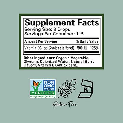 USA Onhand | ChildLife Essentials Organic Vitamin D3 & K2 Drops ( Children's Health )