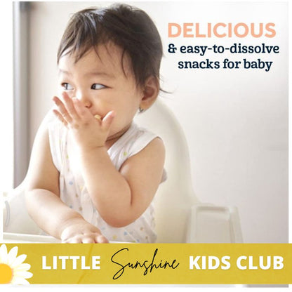 LittleSunshine | Gerbers, Snacks for Baby, Lil' Crunchies, Baked Grain Snack, Wheels 8+Months,(42 g)