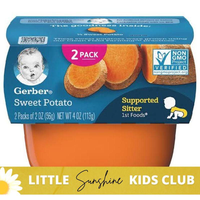Little Sunshine | Gerber, Natural for Baby, 1st Foods, Butternut Squash, 2 Pack, 2 oz (56 g) Each