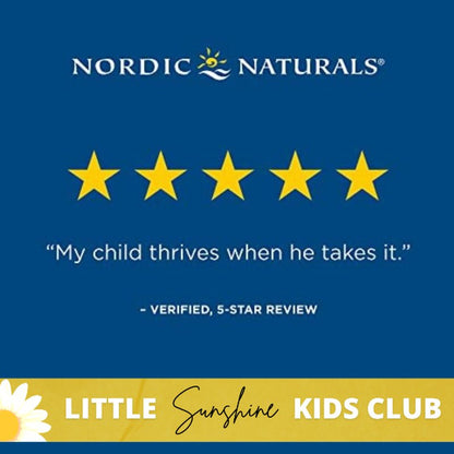 LittleSunshine | Nordic Naturals, Children's DHA, Ages 1-6, Strawberry, Vegetarian, Brain Support