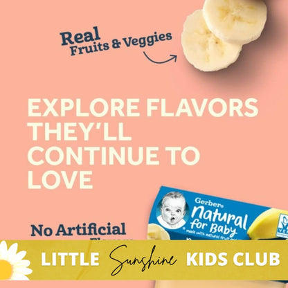 Little Sunshine | Gerber Puree, 2nd Food Baby, 2 Pack, 4 oz (113 g) Each Puree