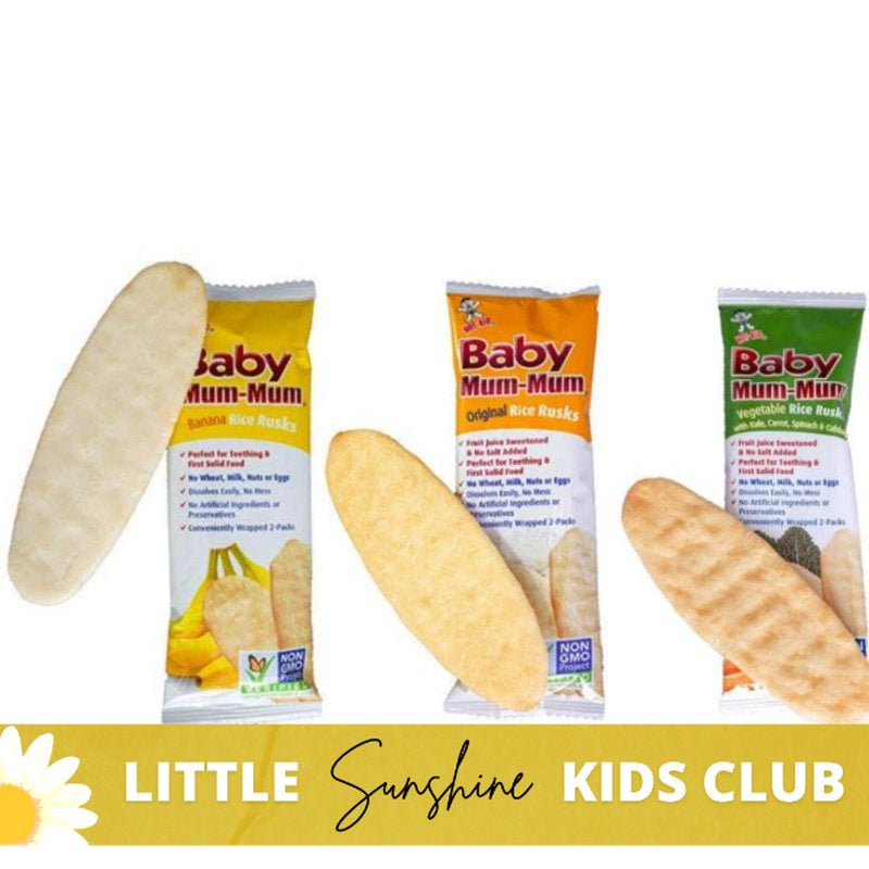 Little Sunshine | Gerber, Happy Family Organic, Baby and Toddler Mum Mum (Sold By Piece) Trial Pack