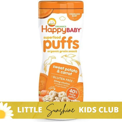 Little Sunshine | Happy Baby, Superfood Puffs Once Upon A Farm, Organic Fruit & Veggie Puffs,