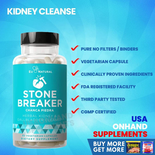 USA Onhand | EU Natural, STONE BREAKER, Chanca Piedra, Herbal Kidney & Gallbladder Cleanse