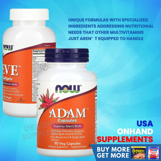 USA Onhand | NOW Adam Softgels is a dietary supplement formulated specifically for men 90 softgels