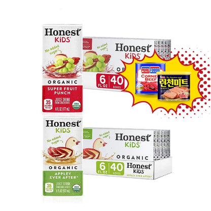 LowCostPh Honest Kids Organic Juice Drink Apple Flavor and Fruit Punch (pack of 8)