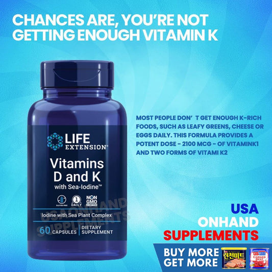 USA Onhand | Life Extension Vitamins D and K ( Bone, Joint & Cartilage )